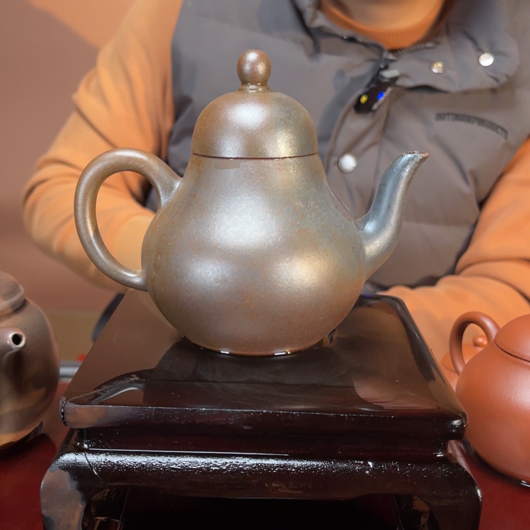 紫砂茶壶高端280cc天青思婷嘴瑕丝