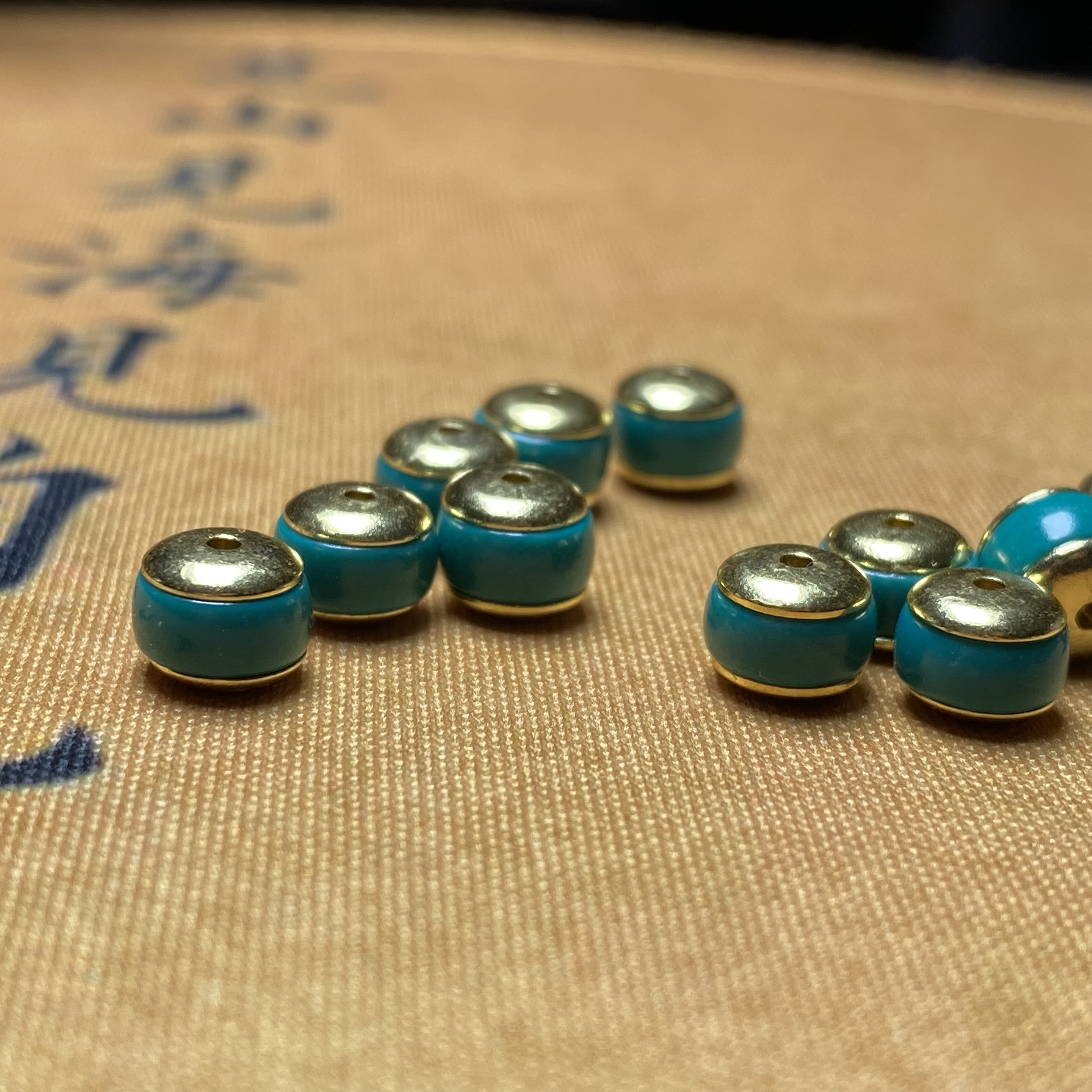 【艺笙】6.8m汉堡珠配珠DIY配饰一对