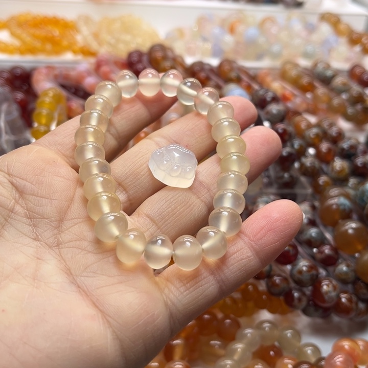 L****玛瑙/玉髓合金手链