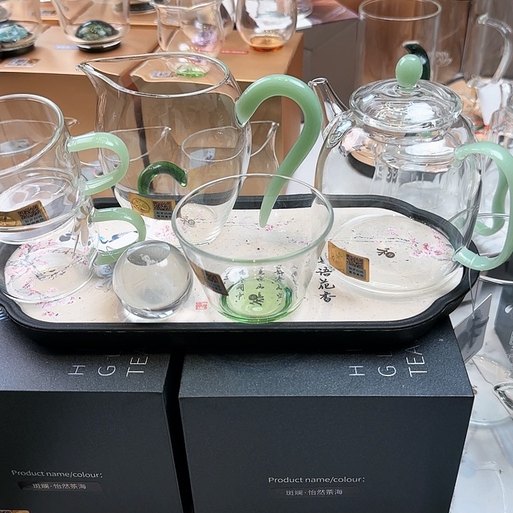 禾器怡然浅玉加宴臣壶加对杯加达杯湖绿色
