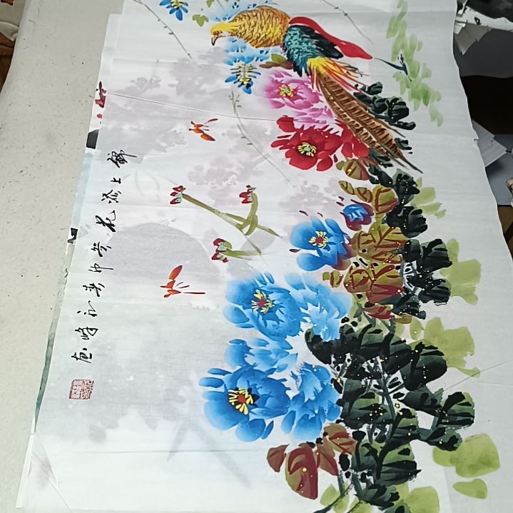 国画郑*铭国画花鸟花鸟国画
