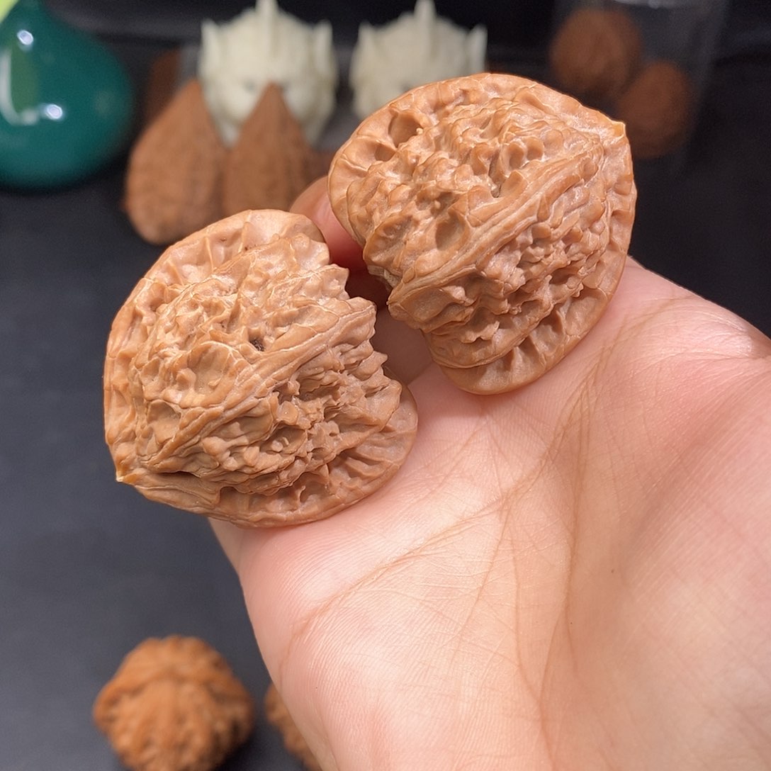把件文玩核桃三角白41