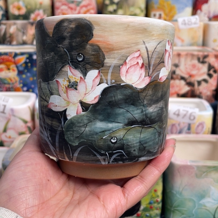 师傅精品荷花复古