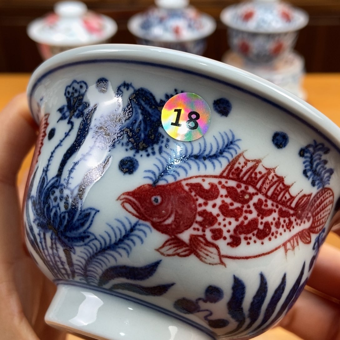 手绘现代茶具非古董