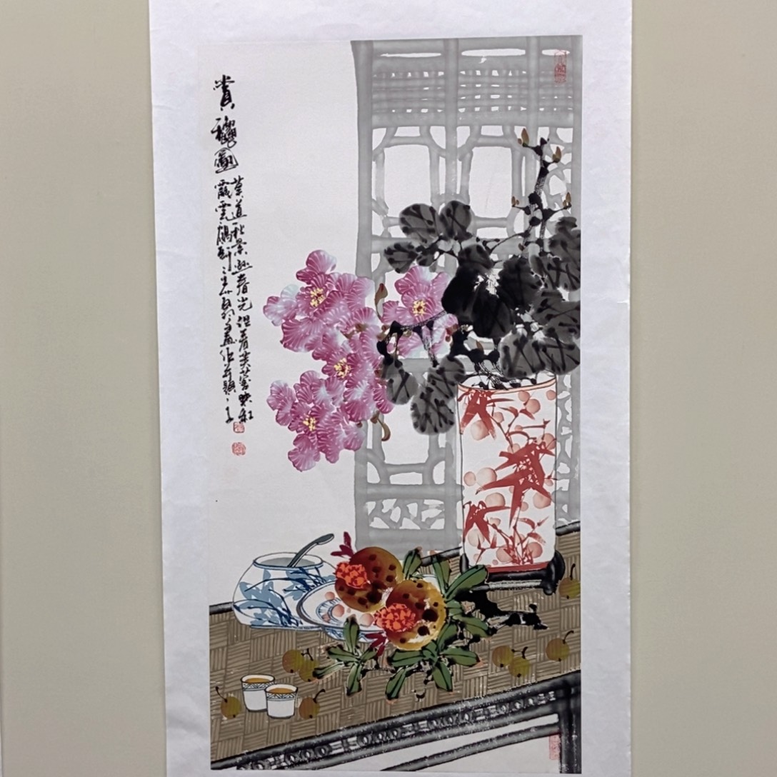 国画陈党明三尺佳作