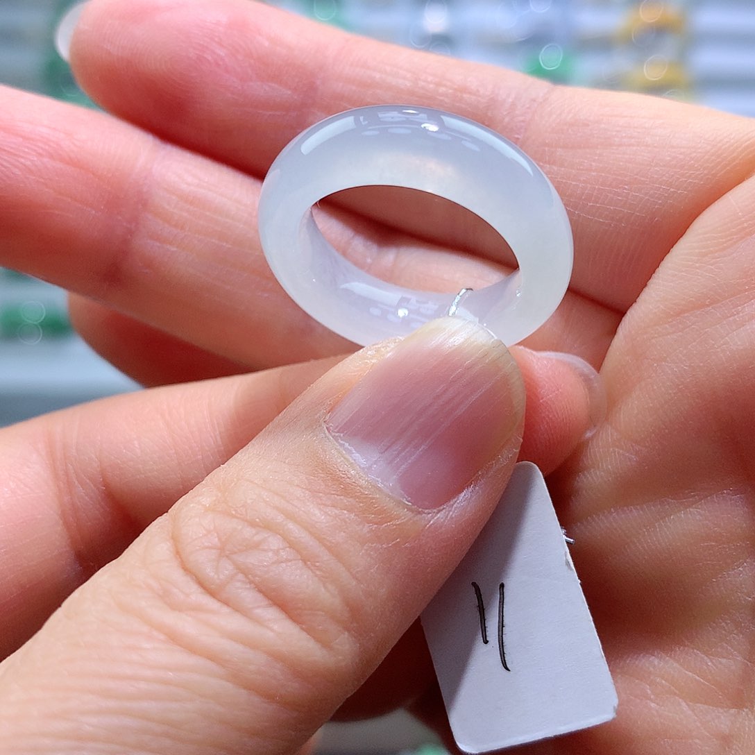 翡翠戒指未镶嵌11号