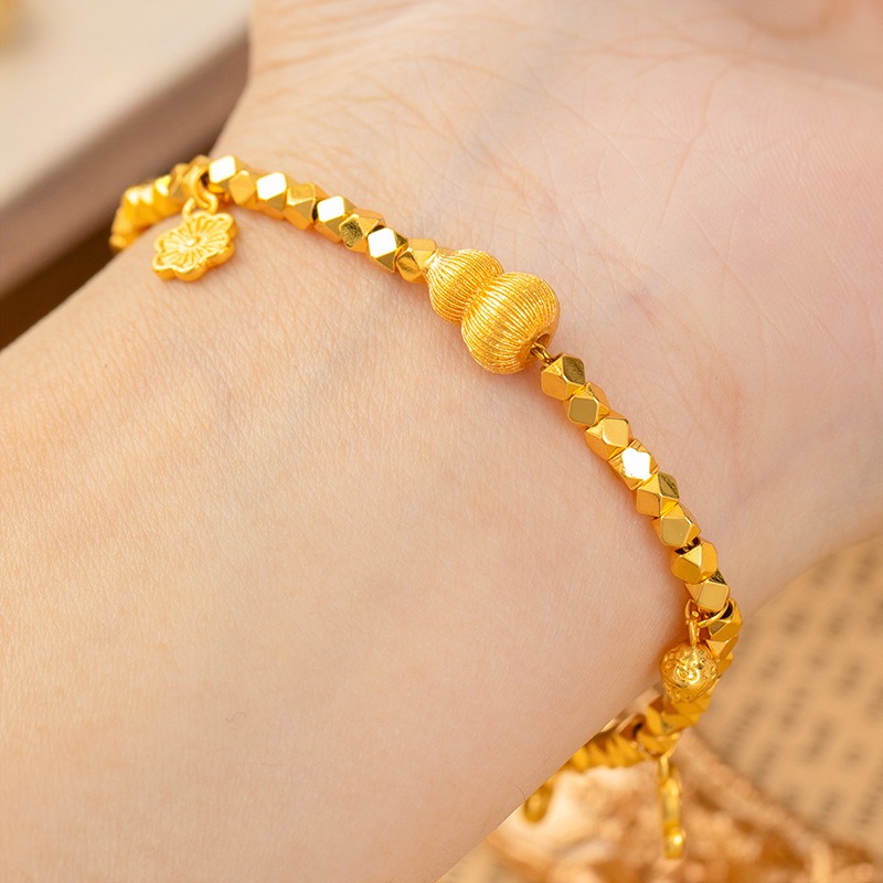 合金手链 【精工版幻金】爆闪蹦迪珠手串葫芦手链蝴蝶小花