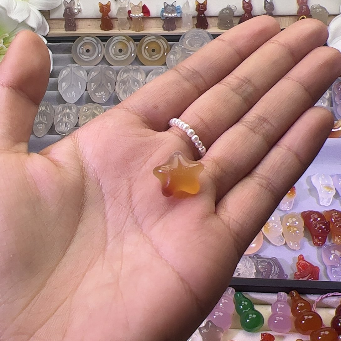 玛瑙/玉髓颈饰未镶嵌果*啊