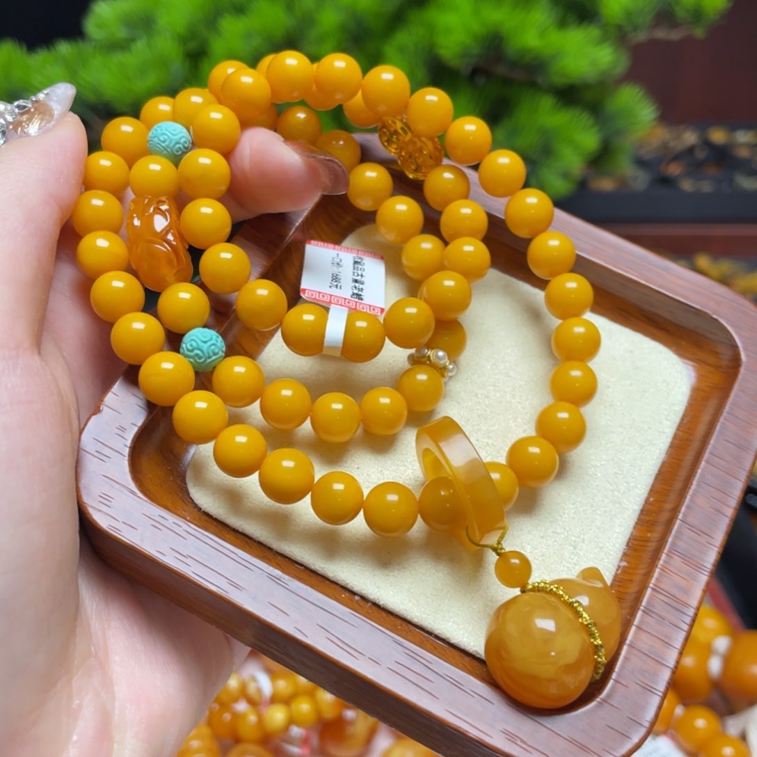 蜜蜡手链未镶嵌手串