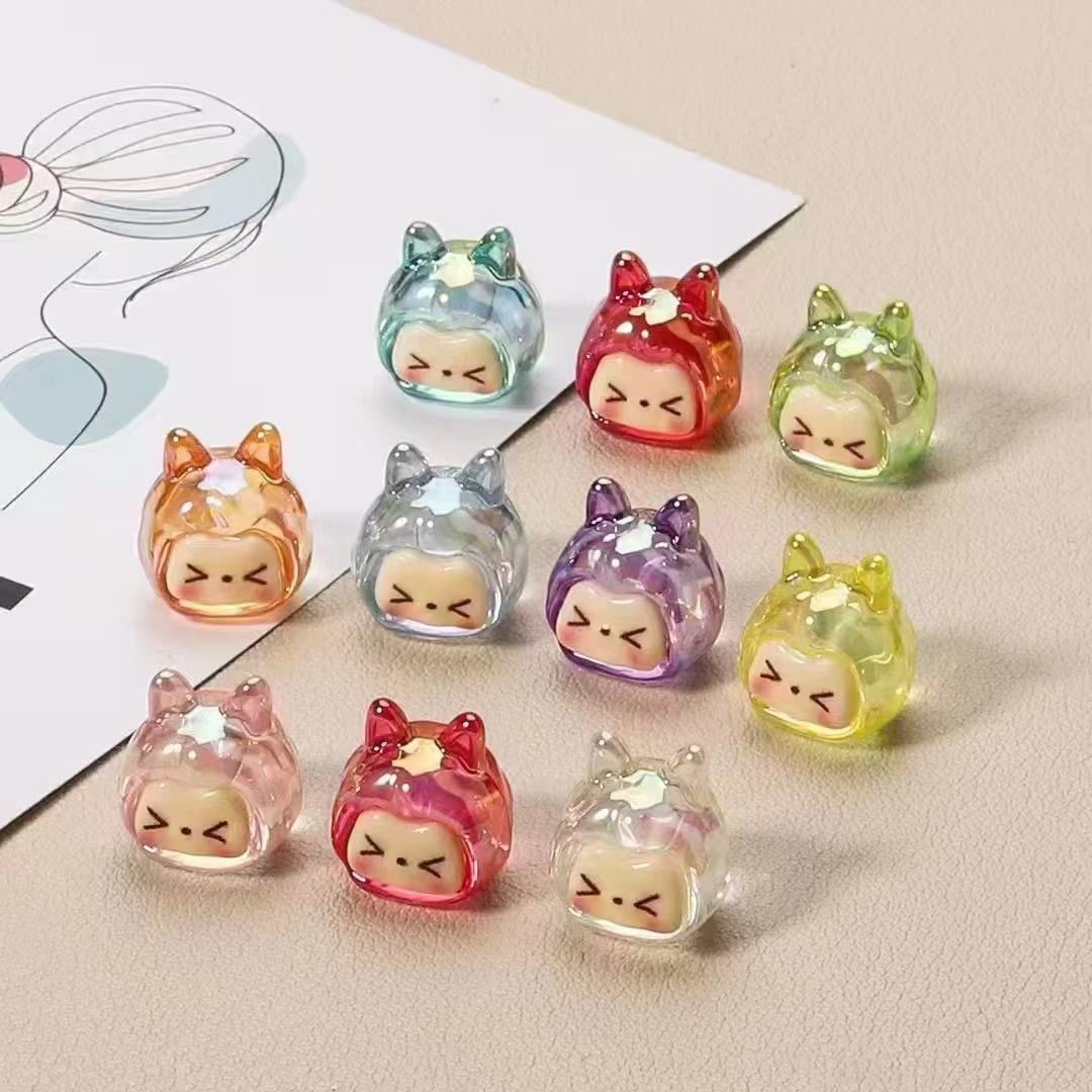 【九宫格 对对碰】电镀夜光kiki小小孙diy摆件 默认微瑕
