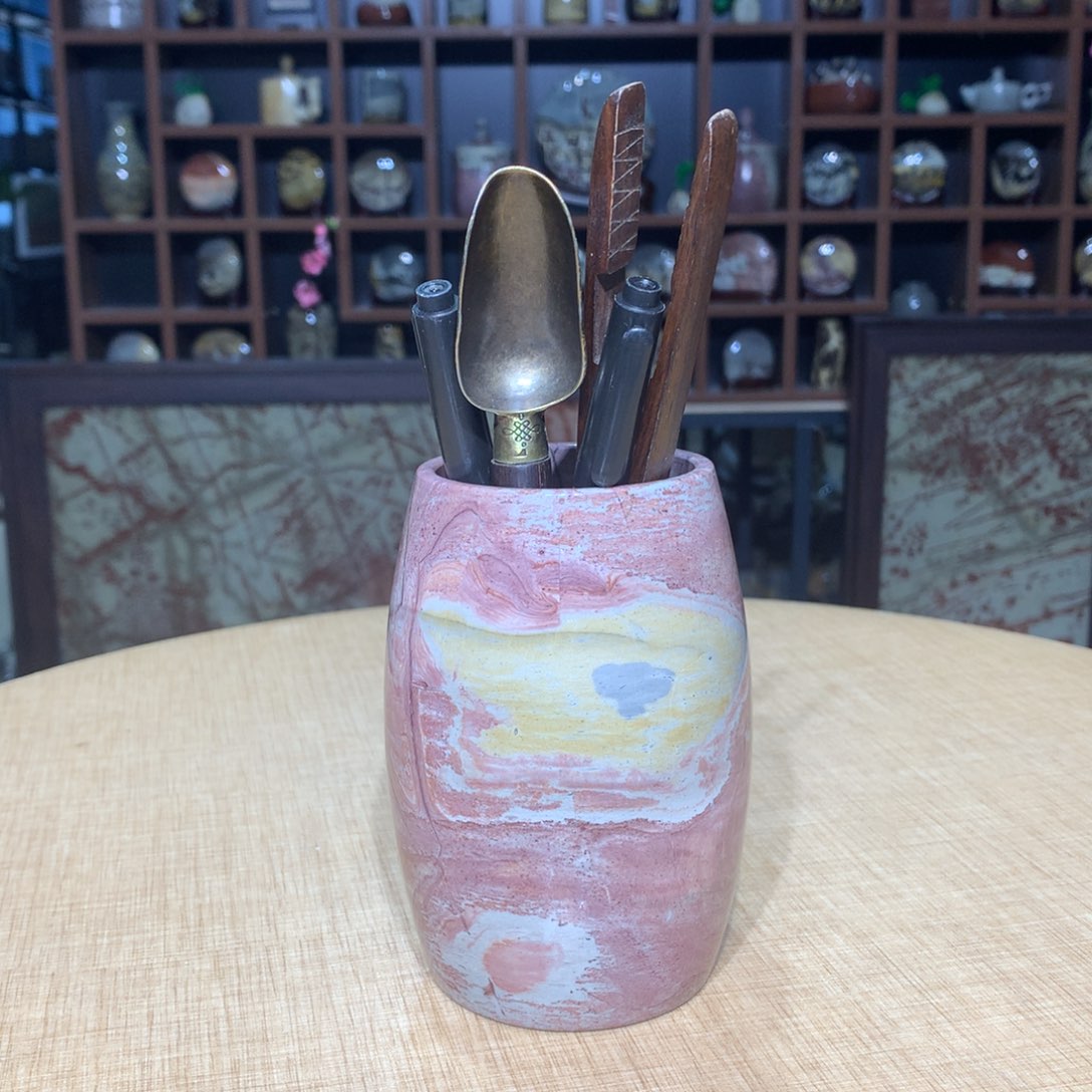 紫砂，广西国画石摆件，收藏观赏