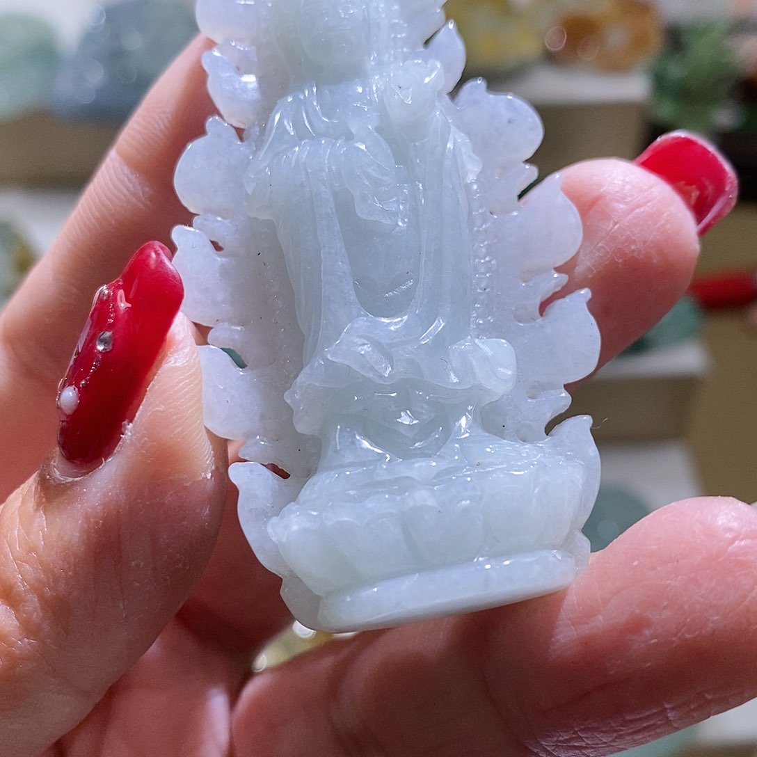 【闪购商品】翡翠颈饰未镶嵌观音