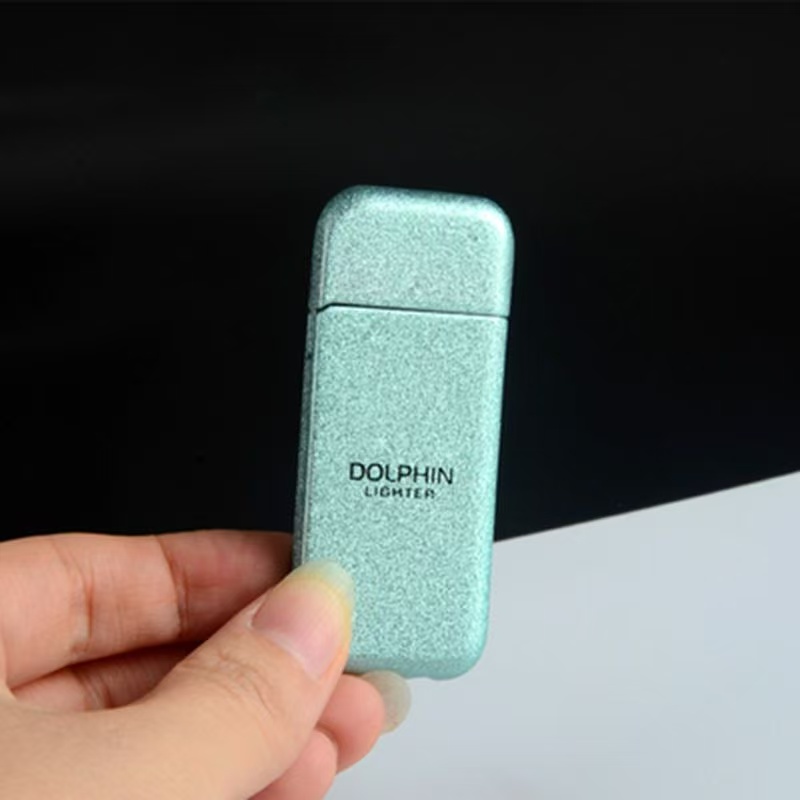 绿磨砂绿充气打火机L