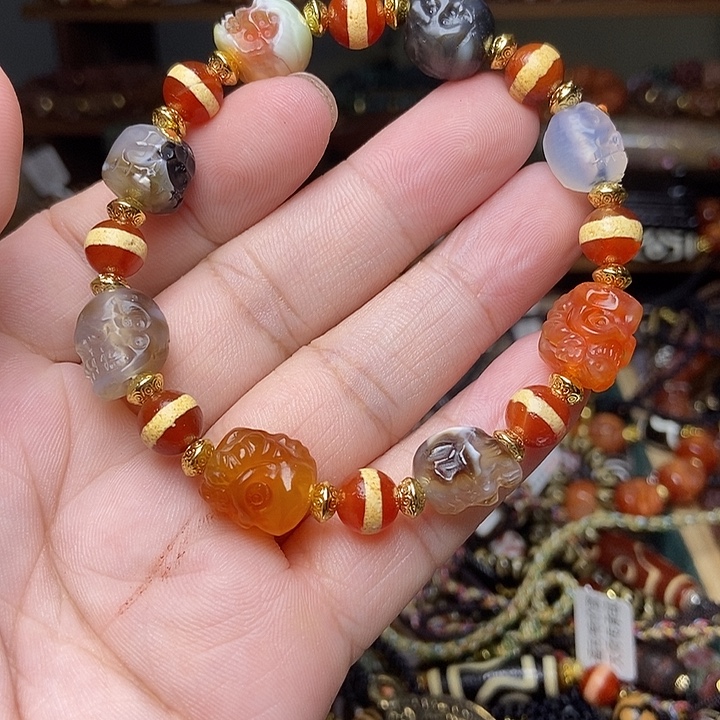 玛瑙/玉髓未镶嵌手链