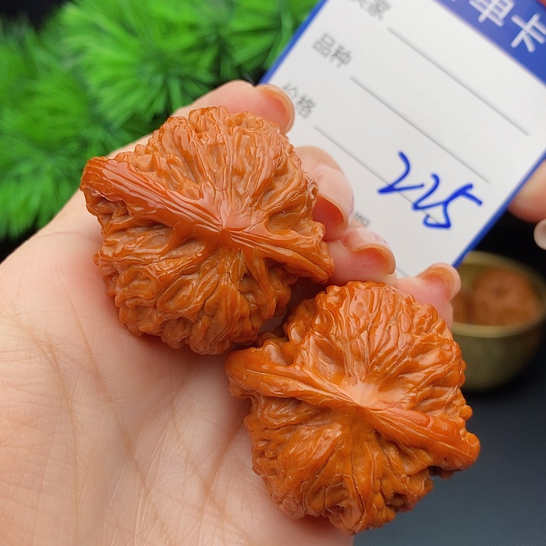 文玩核桃把件40山地磨盘225