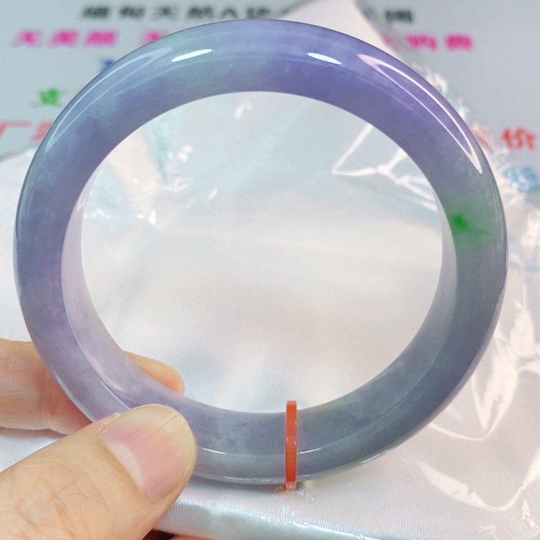 翡翠手镯未镶嵌58.5圈口正圈