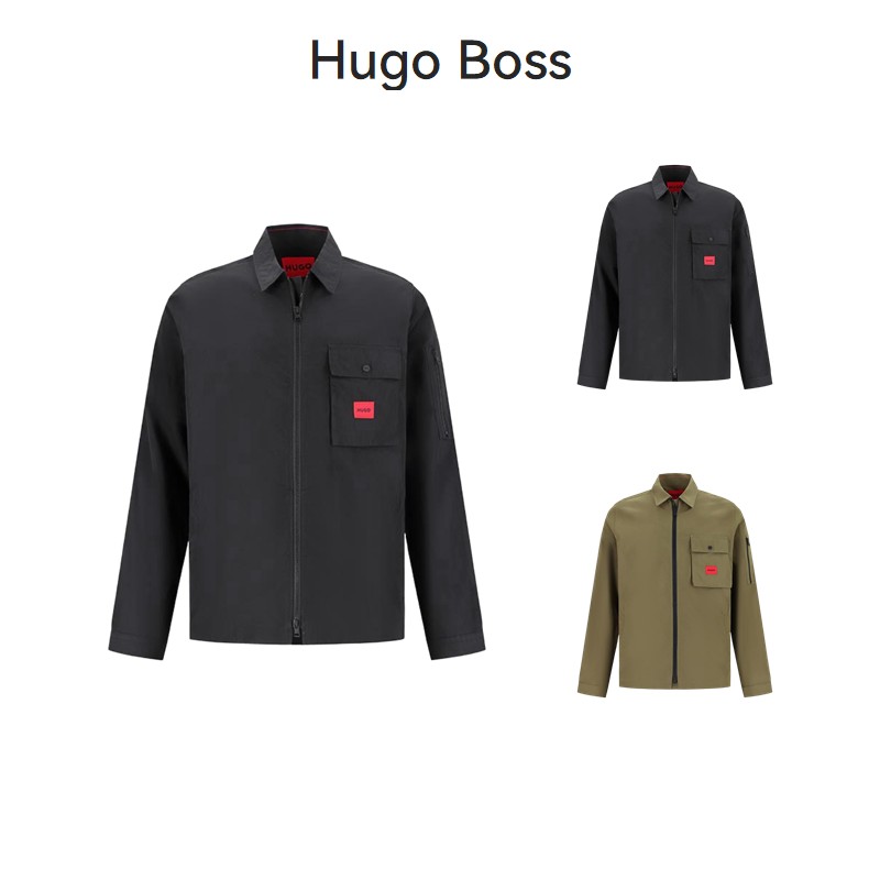 HUGO BOSS雨果博斯 25秋冬新品 男士拉链衬衫式外套50482701