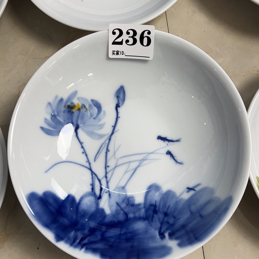 瓷片景德镇陶瓷手工手绘制作