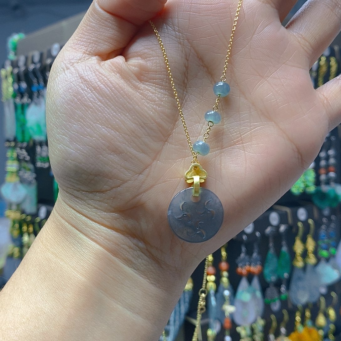 颈饰未镶嵌翡翠翡翠