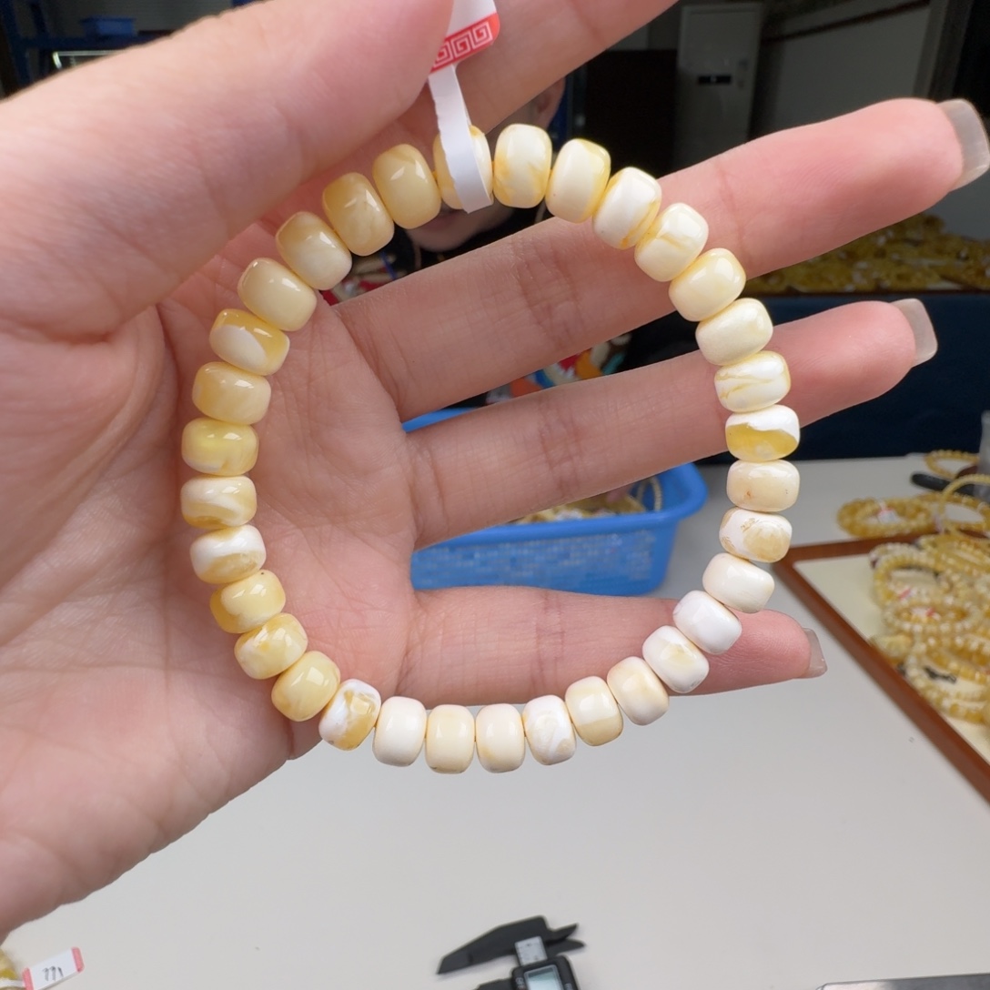 琥珀未镶嵌手链蜜蜡手串