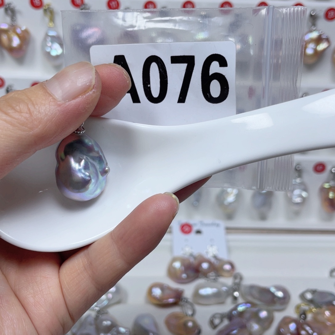 淡水珍珠巴洛克银S925镶嵌