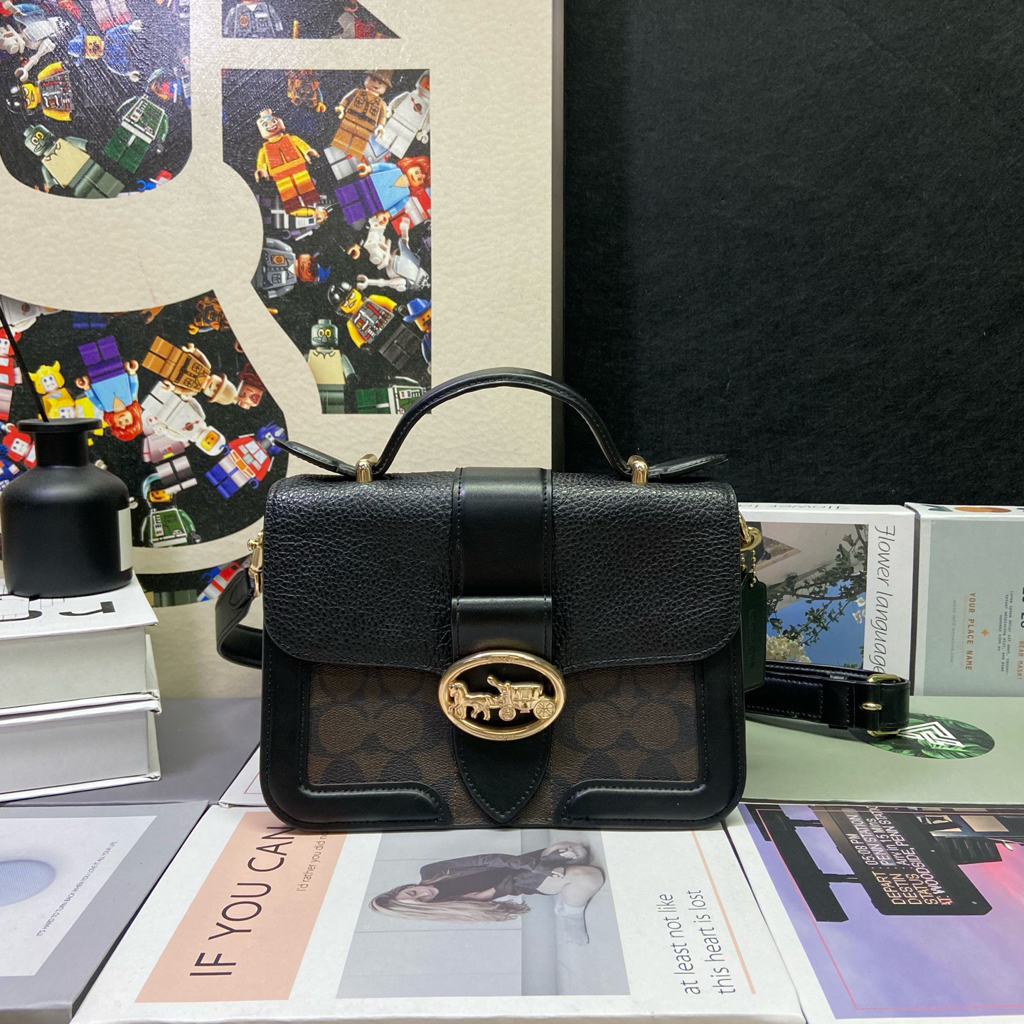 95新 COACH/蔻驰 23175斜挎包22*16