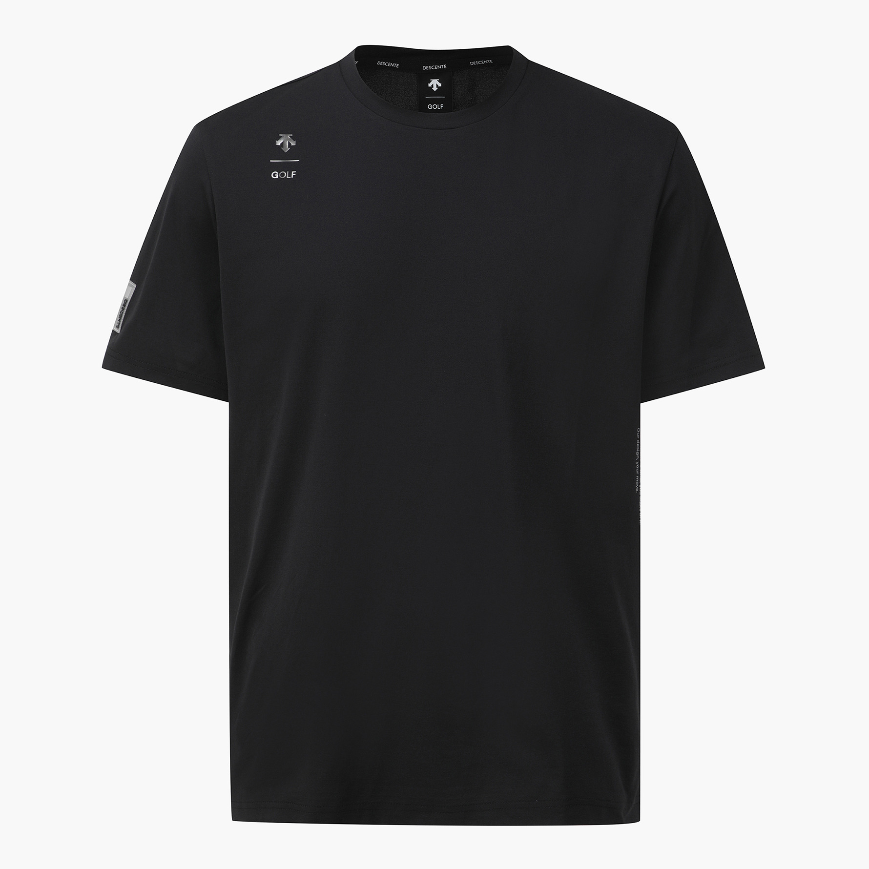 DESCENTE/迪桑特高尔夫运动休闲圆领短袖T恤男女夏季DQ22MFNS41