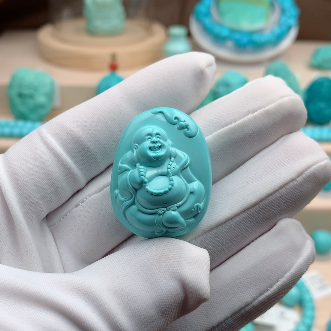 绿松石珠宝奇石未镶嵌