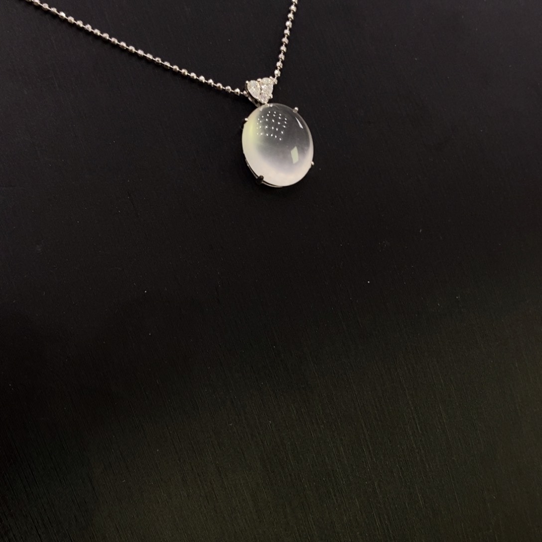 石英质玉蛋银S925镶嵌