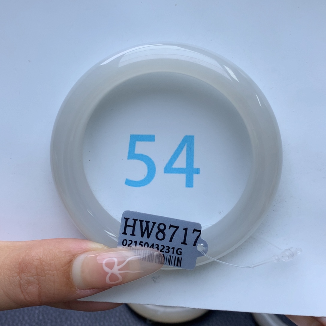 和田玉手镯未镶嵌弹***纹