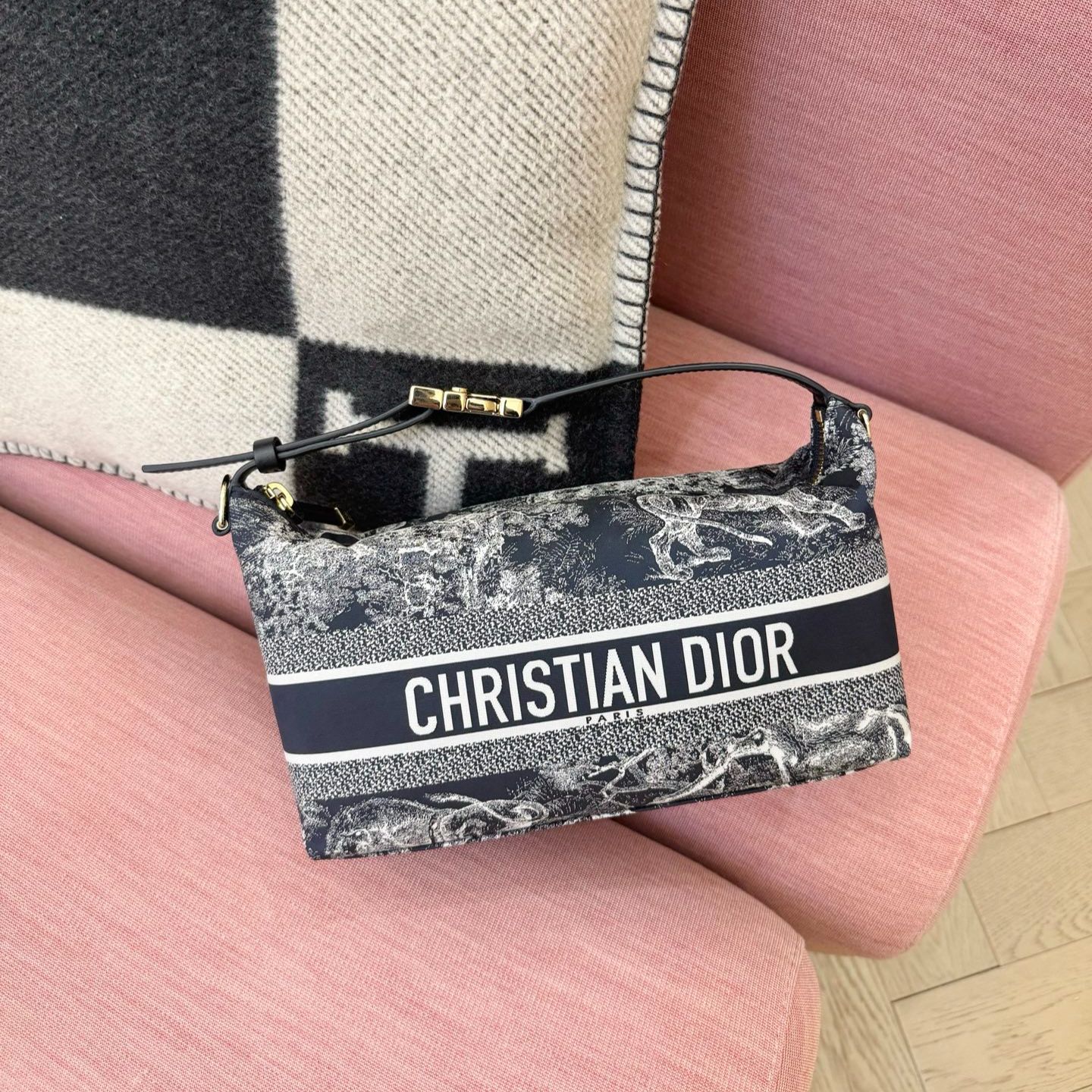 未使用 DIOR/迪奥 全新DIOR 动物园 hobo饭盒包