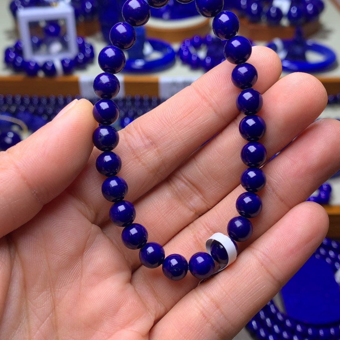 青金石手串未镶嵌7mm141