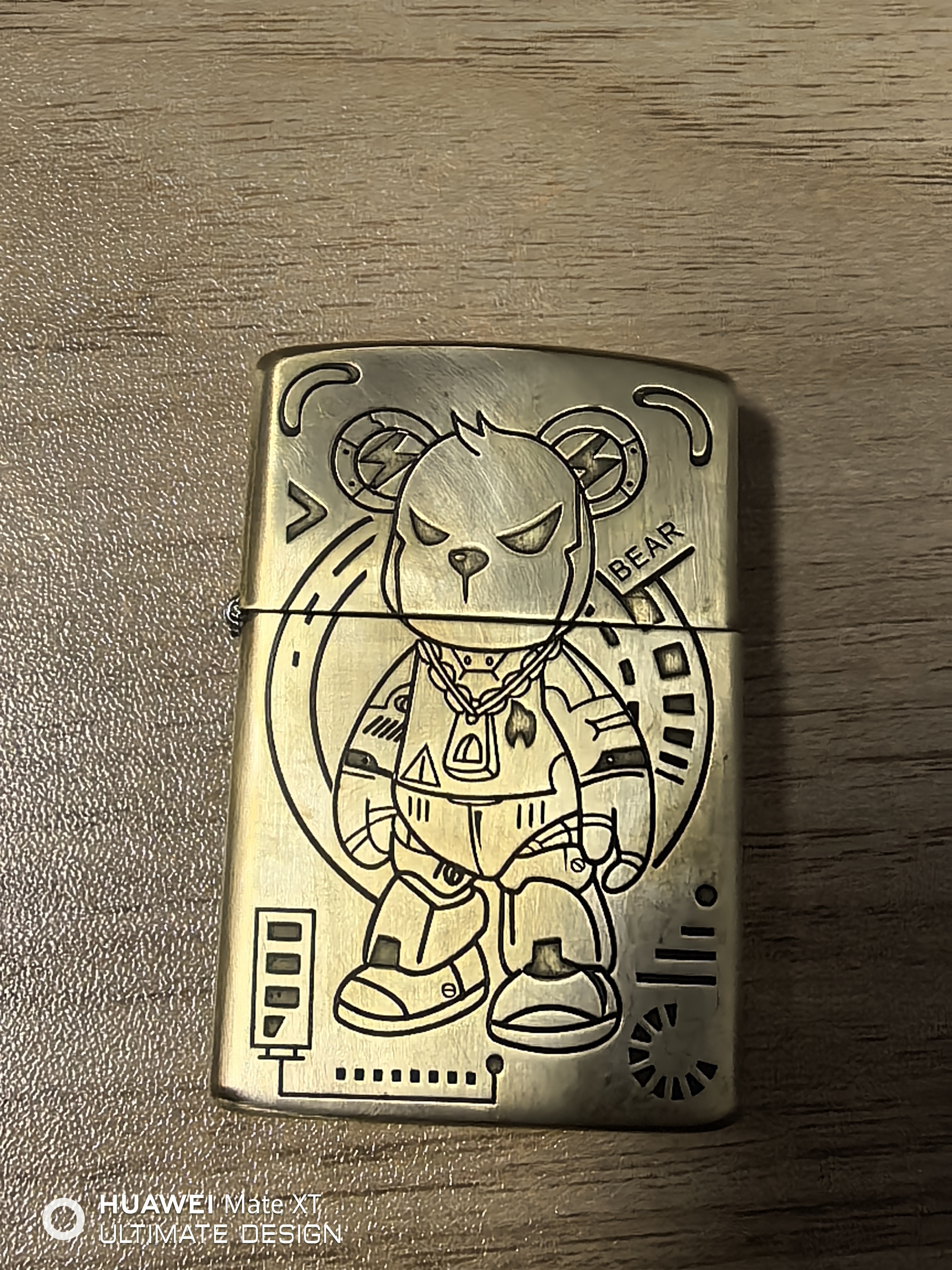 创意防风双面暴力熊打火机个性定制通用油