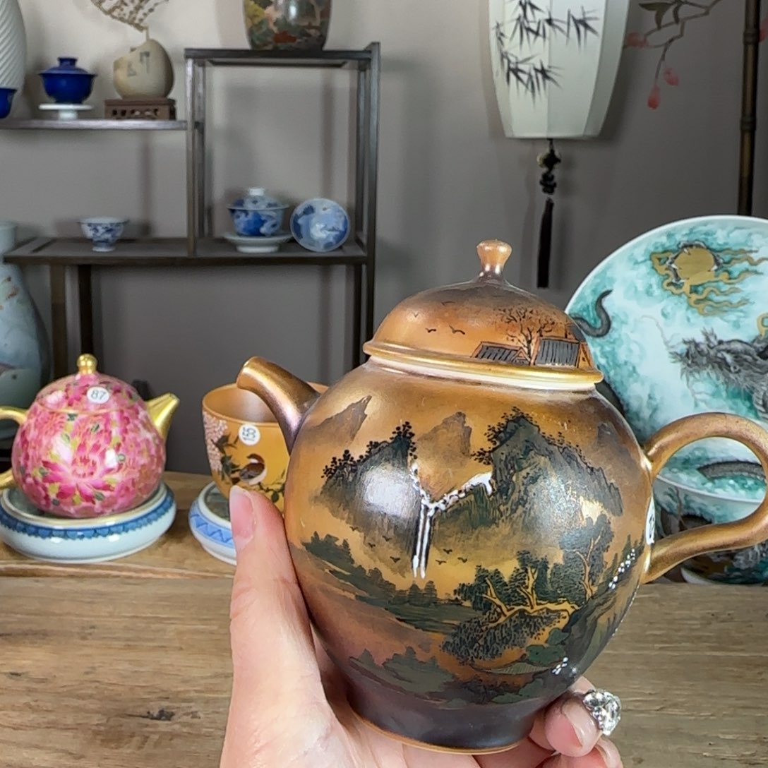 杯景德镇陶瓷柴烧多人