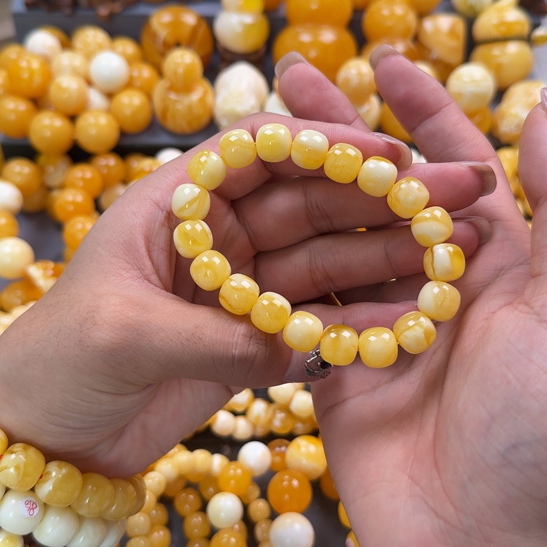 蜜蜡未镶嵌珠宝奇石同料11mm