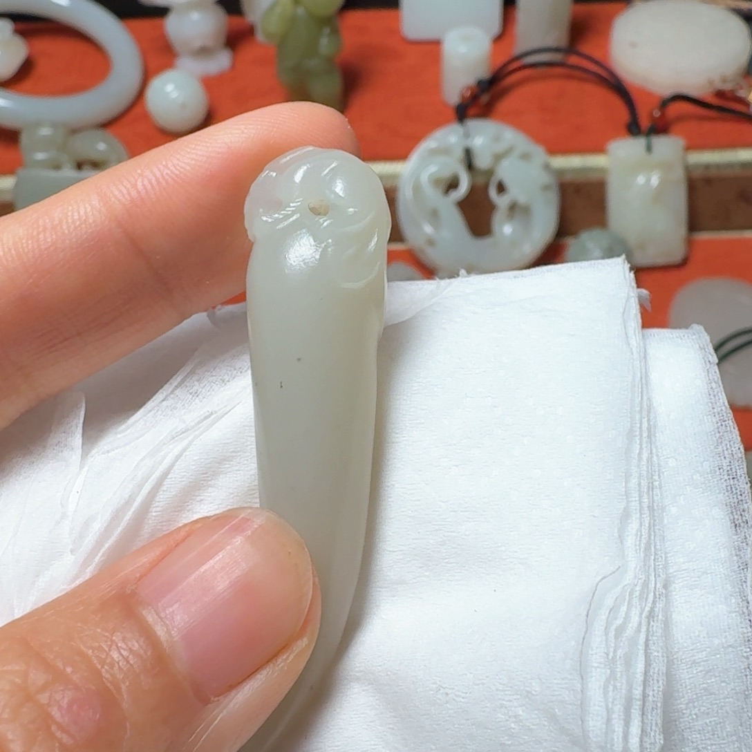 今***喜和田玉（糖玉）未镶嵌挂件