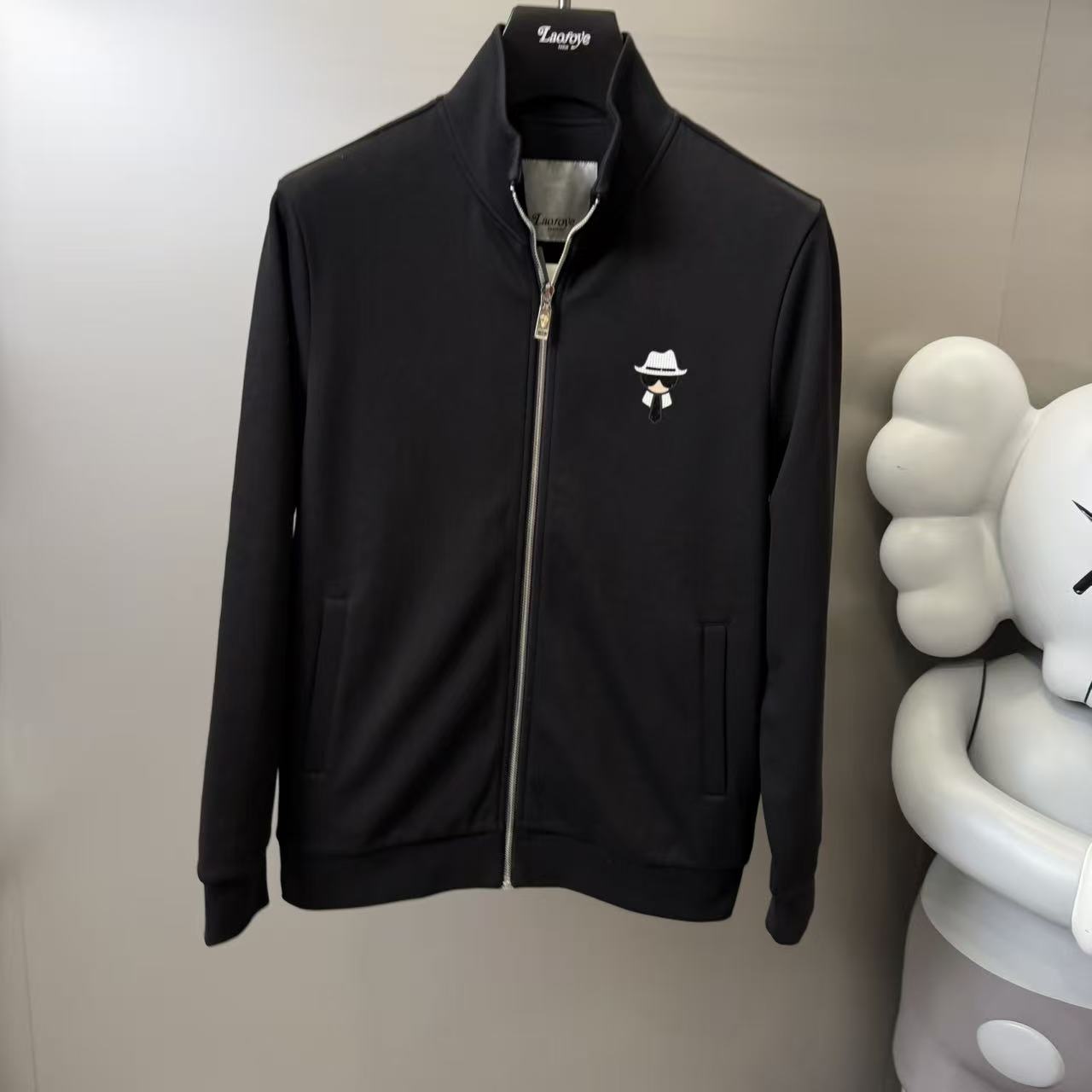 【VanJazny】QC高端男士长袖logo休闲夹克百搭潮流 F73923w018