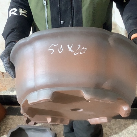 紫砂花盆手工制作