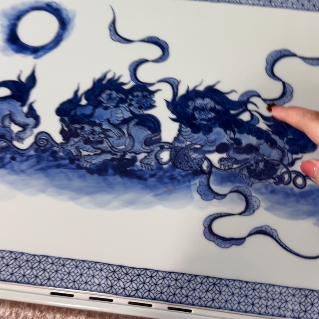 爱***r摆件陶手工手绘景德镇陶瓷