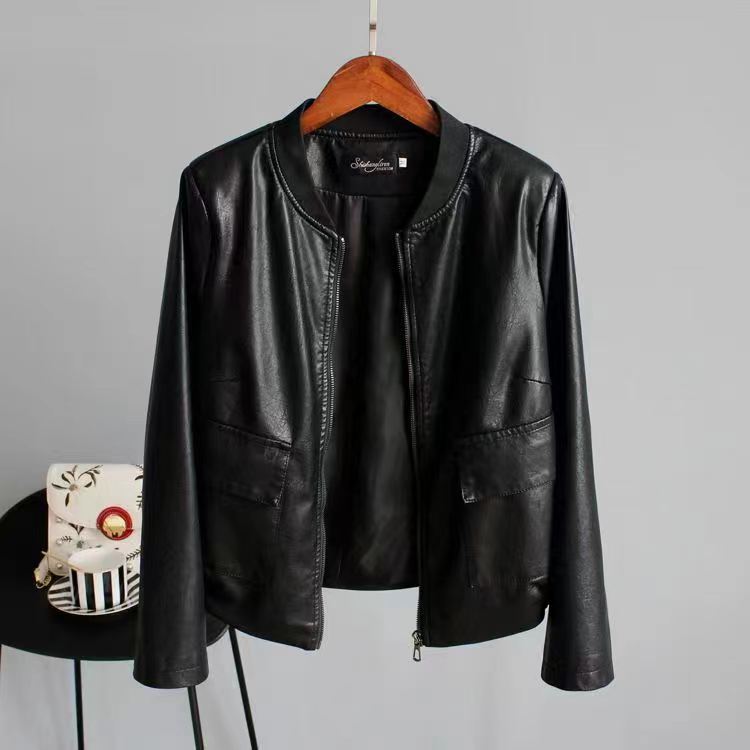 春秋时尚百搭皮衣