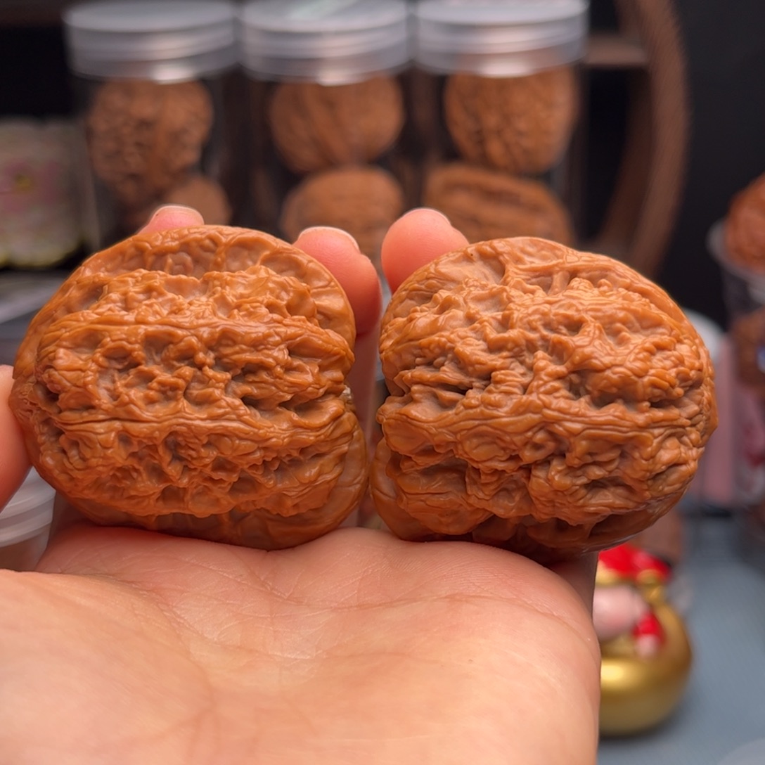 把件文玩核桃将军榜 44-44-46 克重55.81g