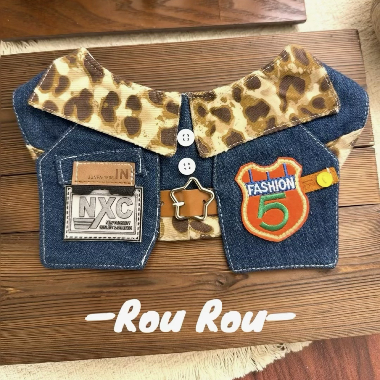 【RouRou-原创·版型】定做宠物口水巾-《复古5号街区》