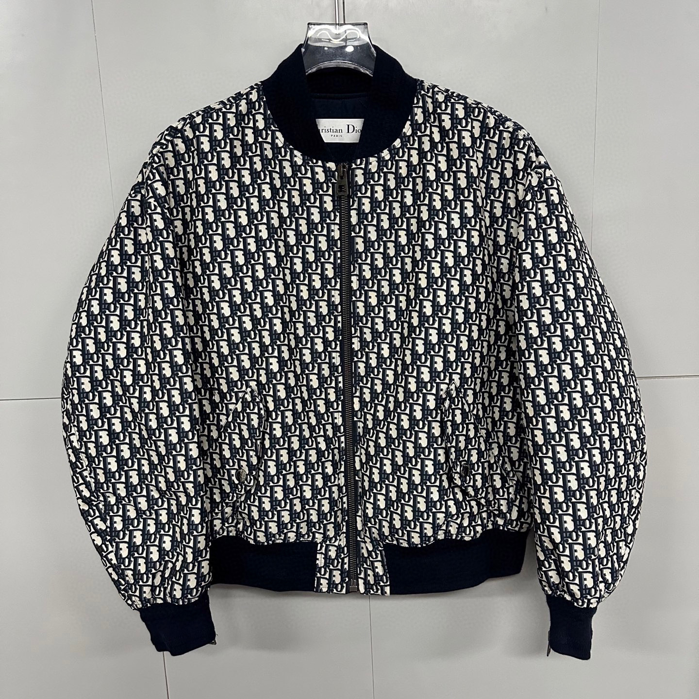 全新未使用 DIOR/迪奥 Oblique 老花满印棒球外套 40码 D19500