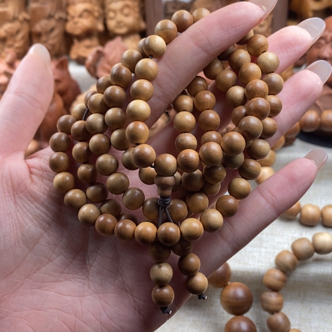 华***华檀香木手串/手链印度迈索尔，老山檀香，奶香08