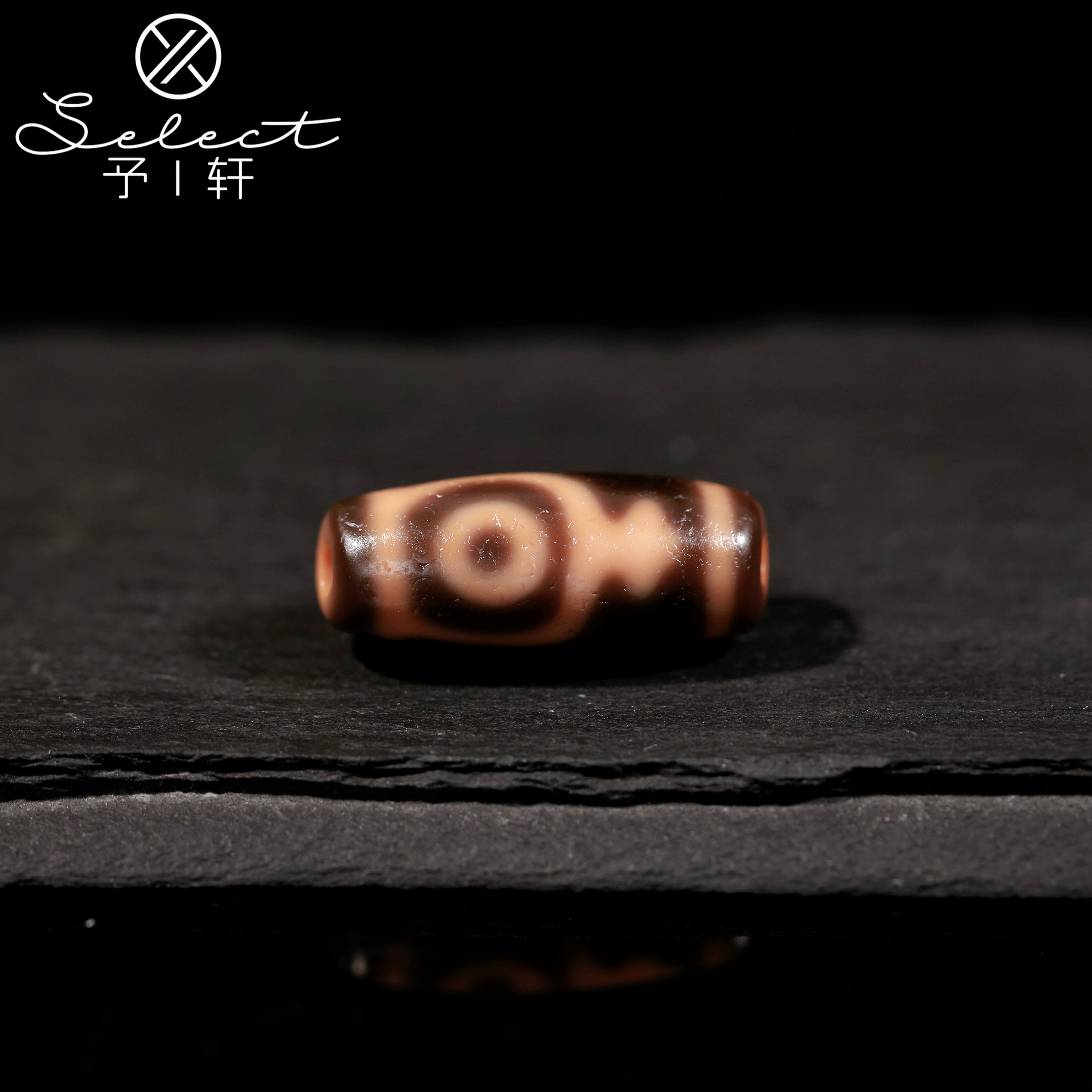  予轩出品；小卢红肉全品手工台珠双宝瓶25.9*10.7mm天珠配珠吊坠