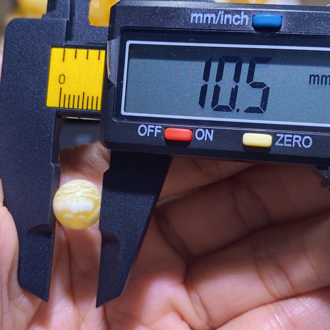琥珀珠宝奇石未镶嵌带****牙