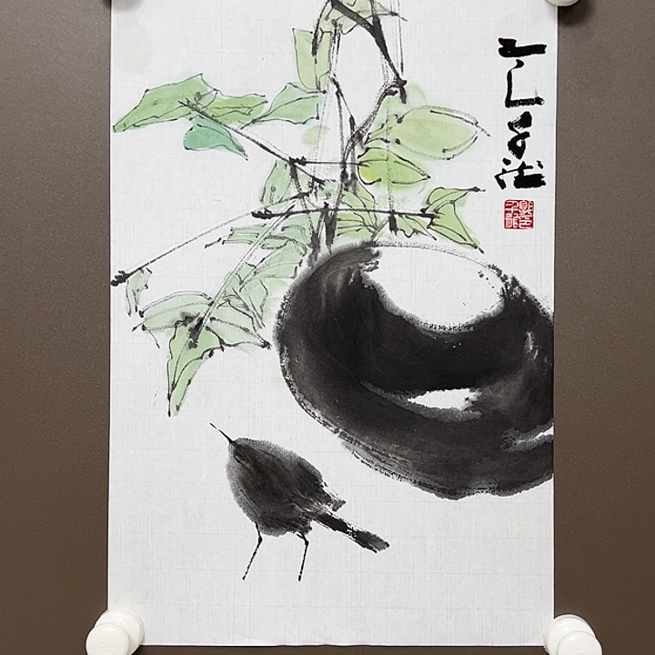 国画郭千龙  手绘原创