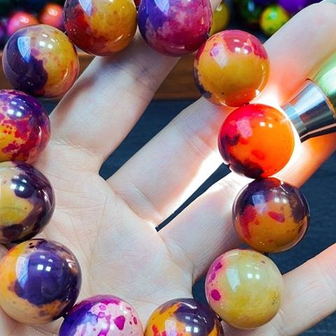 玛瑙/玉髓手链未镶嵌藏红花20