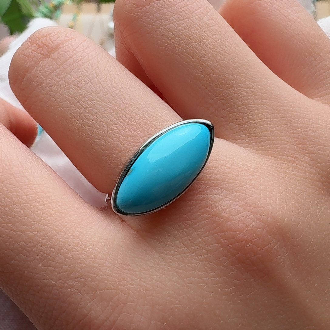 绿松石珠宝奇石银S925镶嵌