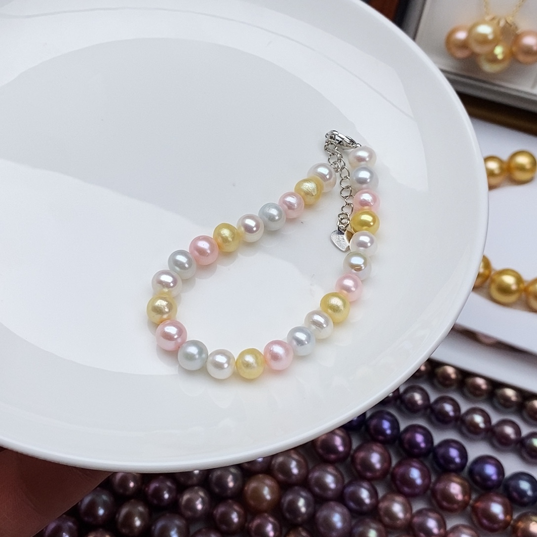 淡水珍珠合金颈饰